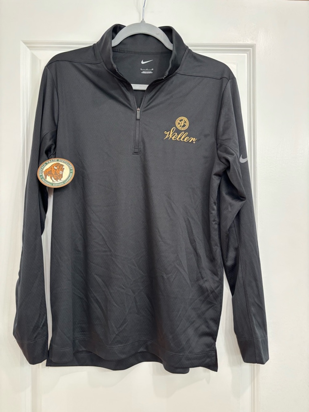NWT Buffalo Trace Weller Bourbon Nike Quarter Half Zip - Black